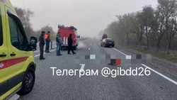 В Минводах водитель насмерть сбил участника другого ДТП и уехал