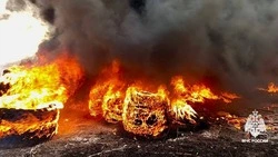 Специалисты МЧС потушили пожар на шиномонтаже в Минераловодском округе 