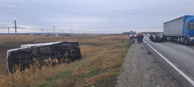 Пассажир погиб после столкновения двух автомобилей в Минераловодском округе