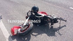 Мотоциклист потерял ногу в аварии вблизи Кисловодска