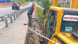 Фрагмент прогулочной части путепровода Минвод обвалился из-за проливного дождя