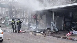 Пожар произошёл в ларьке с пиротехникой в Минводах