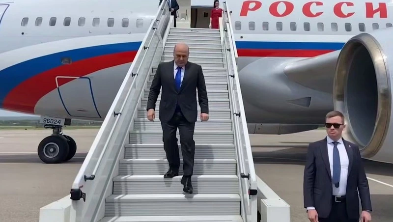 Михаил Мишустин прибыл в Минводы на Кавказский инвестфорум