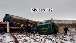 Авария с участием двух грузовых автомобилей произошла в Минераловодском округе