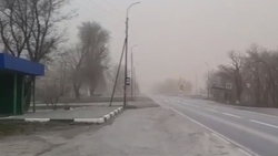Дорогу на Минеральные Воды накрыла песчаная буря