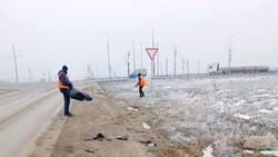 Более 33 кубов мусора собрали в Минераловодском округе с придорожных территорий