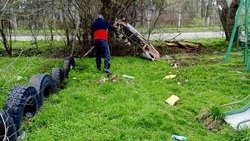 Субботник прошёл в Минводах на улице Георгиевской