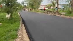 Капитальный ремонт дороги завершается в хуторе Николаевская Степь