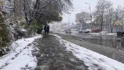Снег с дождём пришли на Ставрополье 27 ноября