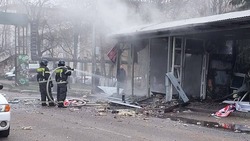 Пожар произошёл в ларьке с пиротехникой в Минводах