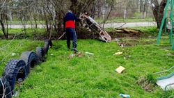 Субботник прошёл в Минводах на улице Георгиевской