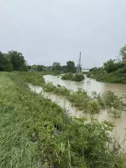 Уровень Кумы в Минводах достиг неблагоприятной отметки из-за паводка