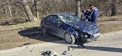 Две легковушки столкнулись на трассе Минеральные Воды — Суворовская