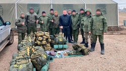 Мэр Минвод встретился с мобилизованными бойцами в воинской части Будённовска 